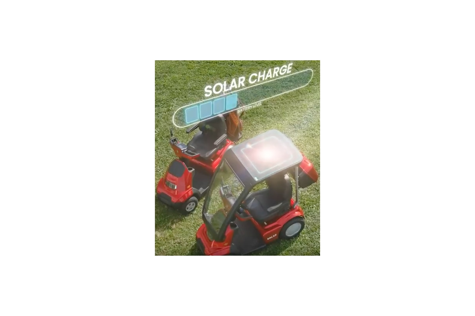 Shlomo scooter eléctrico 4 ruedas AFIKIM con energía solar